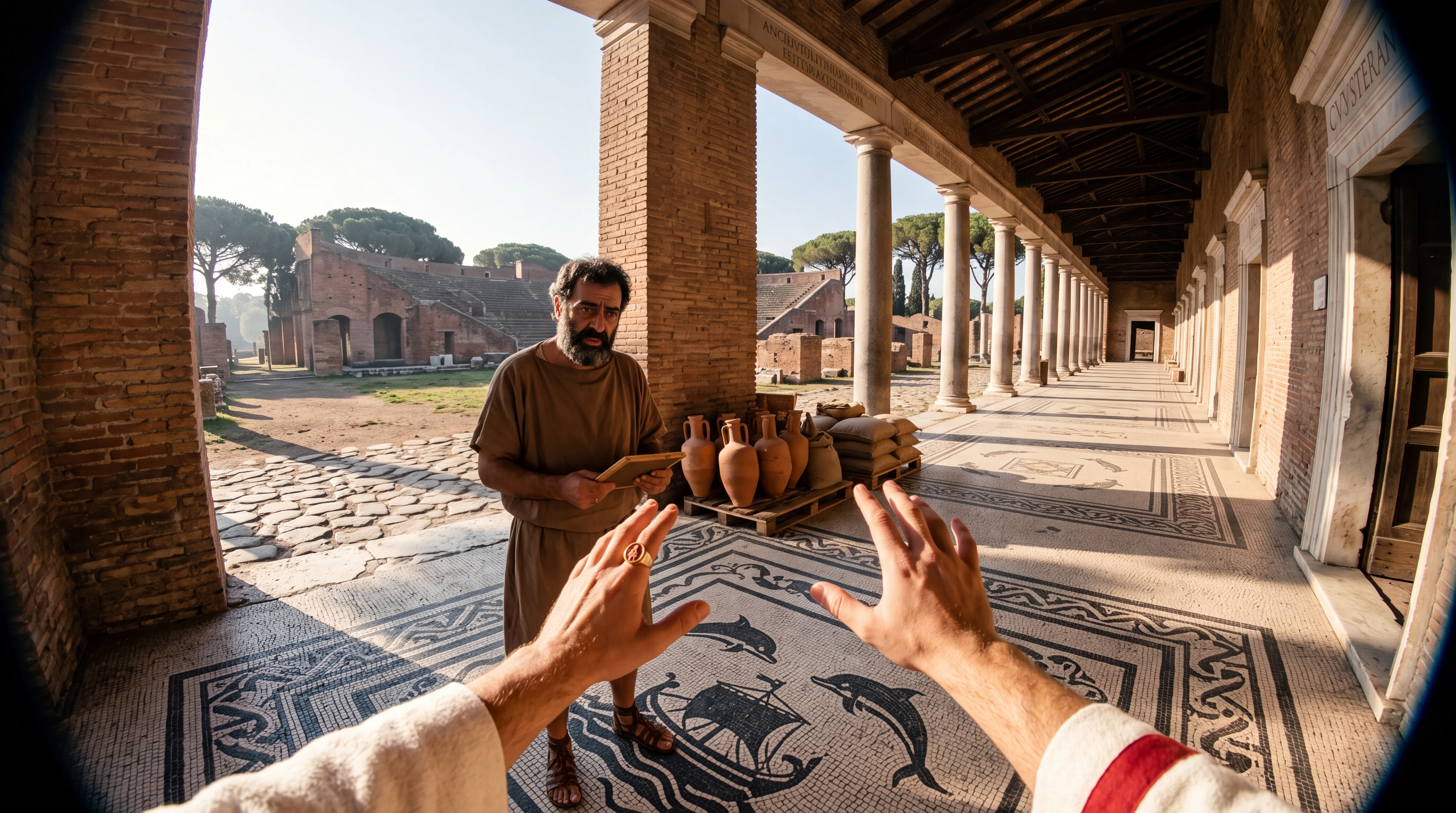 Wielki handel zbożem — Ostia Antica, 117 n.e.