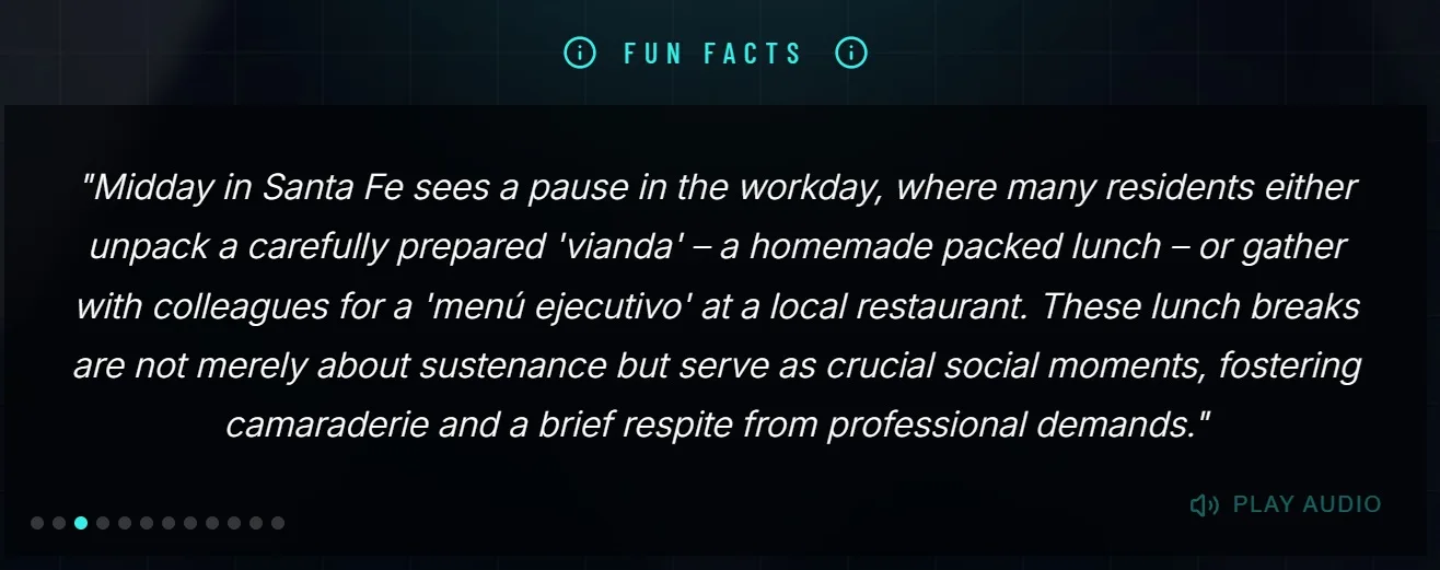 Fun facts shown while a scene loads